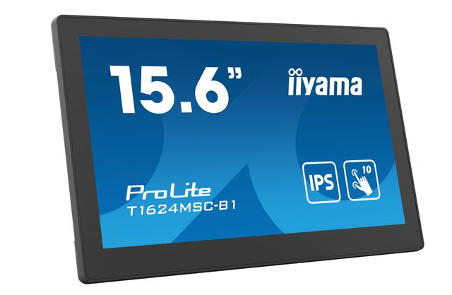 iiyama T1624MSC-B1, 39,6 cm (15.6ʺ), 1920 x 1080 Pixel, Full HD, LED, 25 ms, Ne…