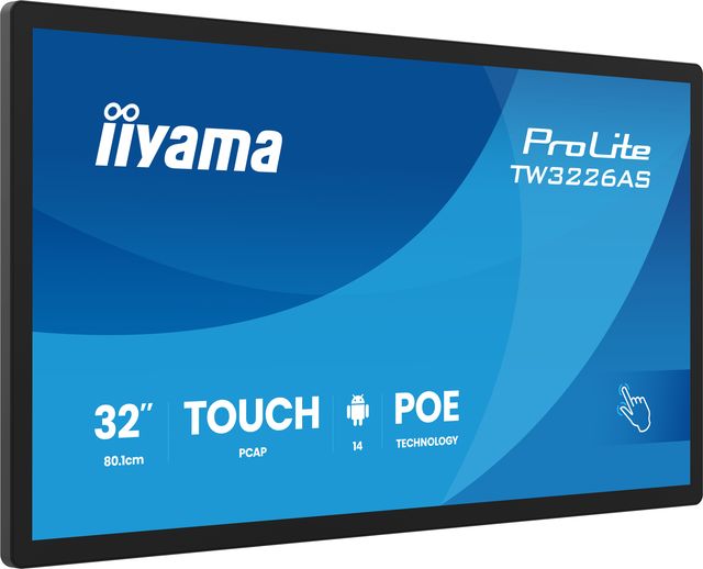 iiyama TW3226AS-B3P, Pannello piatto interattivo, 80 cm (31.5ʺ), LED, 1920 x 10…