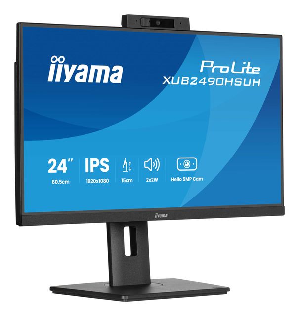 iiyama XUB2490HSUH-B2, 60,5 cm (23.8ʺ), 1920 x 1080 Pixel, Full HD, LED, 4 ms, …
