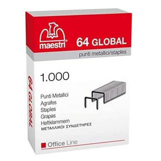 ro-ma - Punti metallici - 6/4 - 6 x 4 mm - pacco da 10 x 1000