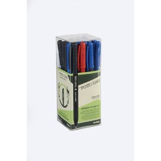 tratto 1Uno - Penna a sfera - nero, rosso, blu - 1 mm - retrattile (pacchetto d…