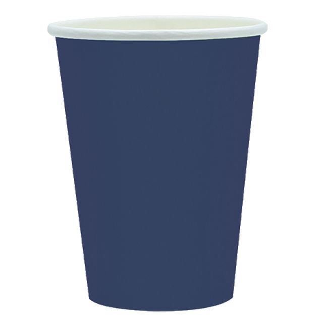 25 bicchieri 250cc Ecocolor biodegradabile blu notte Big Party