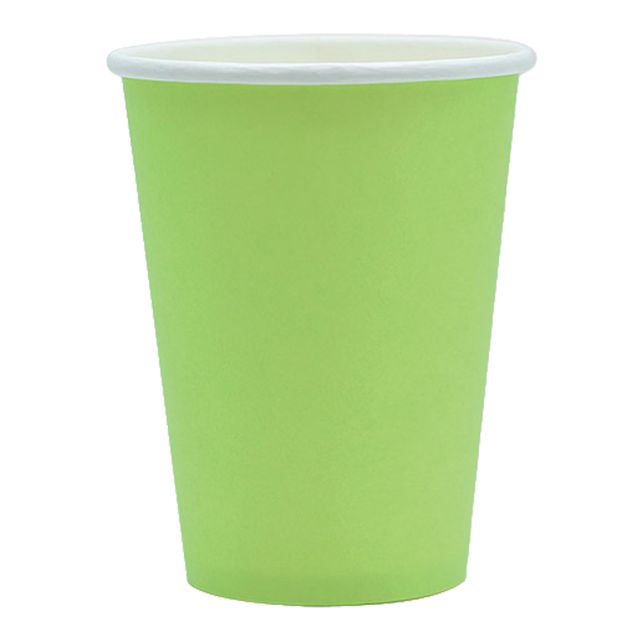 25 bicchieri 250cc Ecocolor biodegradabile verde mela Big Party
