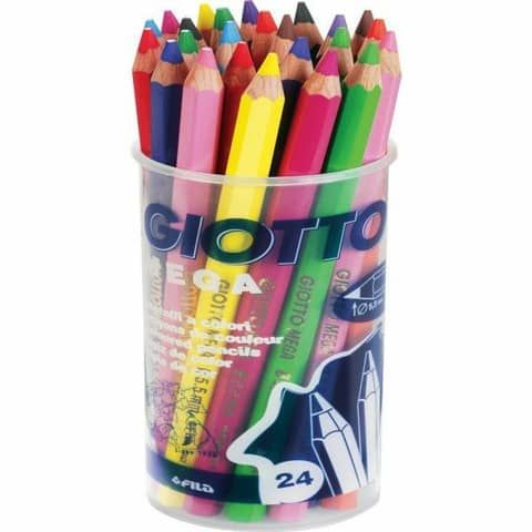 CF24BARATTOLO PASTELLI GIOTTO MEGA