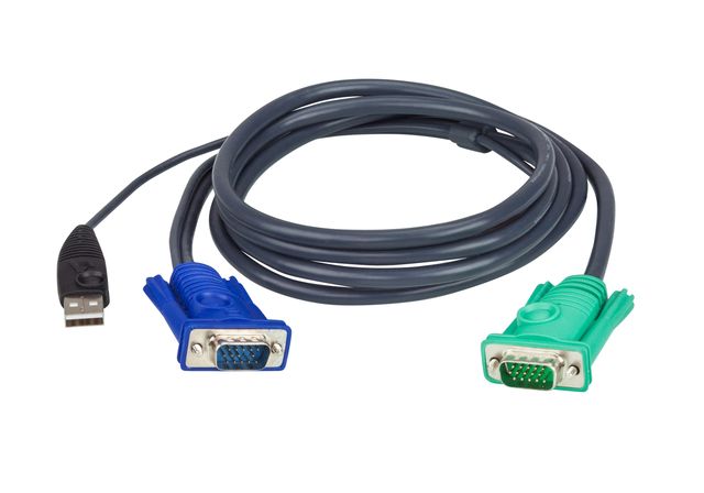 ATEN 1.2M USB/VGA KVM CABLE WITH 3 IN 1