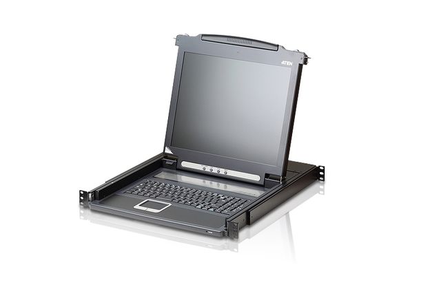 ATEN SINGLE RAIL 17" LCD CONSOLE IT