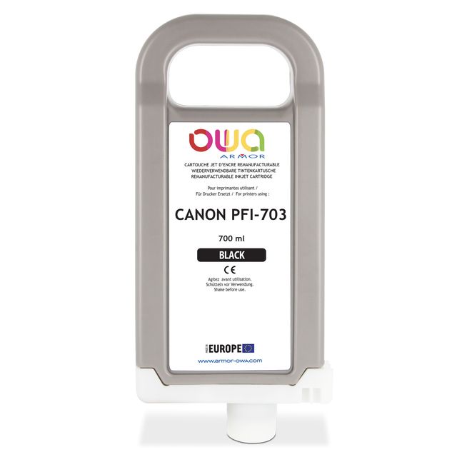 Armor Cartuccia per Canon PFI-703 Nero 700ml