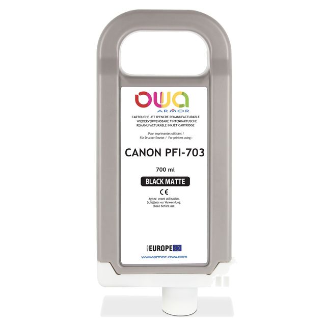 Armor Cartuccia per Canon PFI-703 Nero Matte 700ml