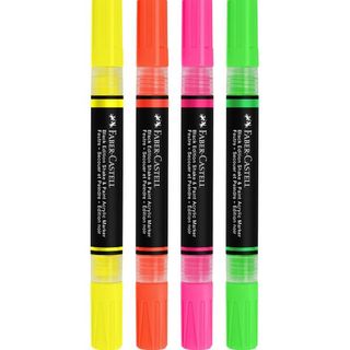 Astuccio 4 marcatori ShakePaint Black Edition colori assortiti neon Faber-Castel