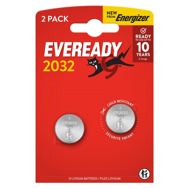 BLISTER 2 MICROPILE A PASTIGLIA CR2032 LITIO 3V ENERGIZER