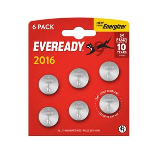 BLISTER 6 MICROPILE A PASTIGLIA CR2016 LITIO 3V ENERGIZER