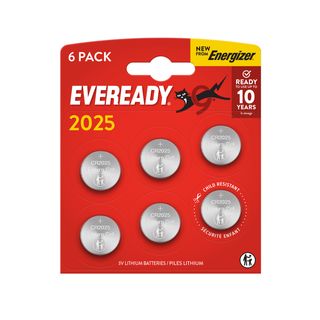 BLISTER 6 MICROPILE A PASTIGLIA CR2025 LITIO 3V ENERGIZER
