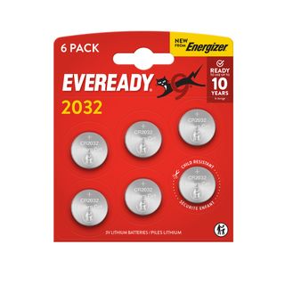 BLISTER 6 MICROPILE A PASTIGLIA CR2032 LITIO 3V ENERGIZER