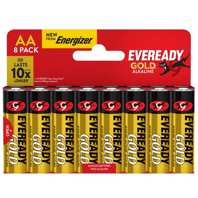 BLISTER 8 PILE STILO ALKALINE AA 1,5V ENERGIZER