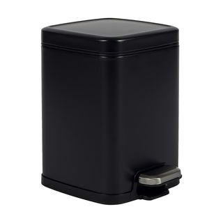 Bidone Pico con pedale e vaschetta 4L nero satinato Perfetto