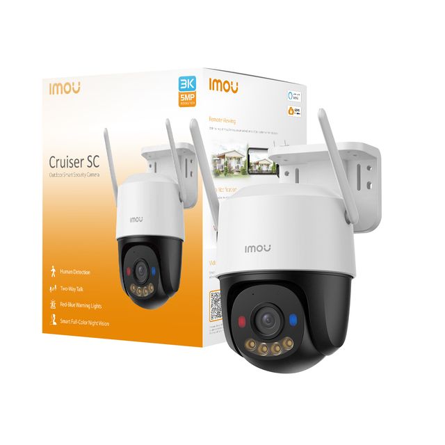 CAMERA CRUISER SC IP WIFI 5MP PTZ 3.6MM/FC/WIFI/MIC/3K/AI/110DB/MSD