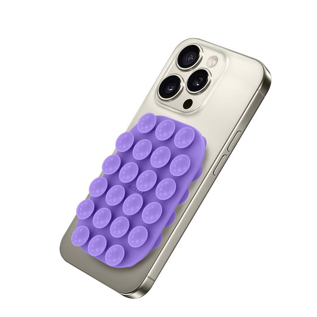 CELLY FIXSQUARE SUPPORTO A VENTOSA PER SMARTPHONE IN SILICONE VIOLA