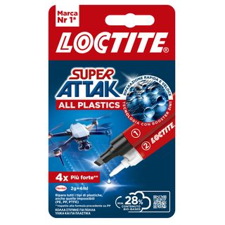 COLLA LOCTITE SUPER ATTAK All Plastics 2g + 4ml