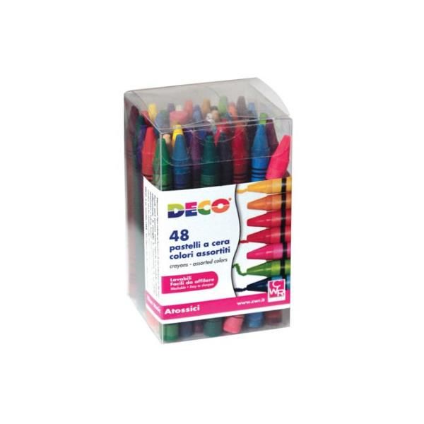 CWR DECO - Pastello - cera - colori assortiti (pacchetto di 12)
