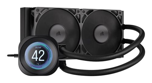 CORSAIR NAUTILUS 240 RS LCD LIQUID COOLER DISSIPATORE A LIQUIDO PER CPU DISPLAY…
