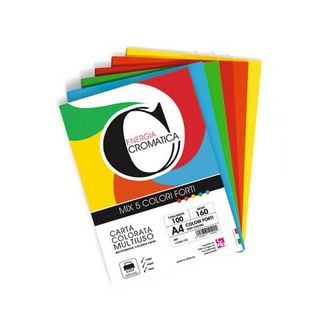 CWR COLORI FORTI RISMA DA 100 FOGLI 160 GR 21 X 29.7 CM A4 COLORI ASSORTITI