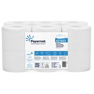 Carta igienica Centrefeed Mini Jumbo D14,9cm x 112m bianco Papernet