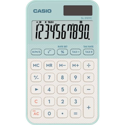 Calcolatrice tascabile Casio SL-310YC-LG-W-EP