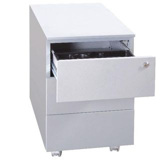 Cassettiera in metallo KUBO 3 con cassetti su ruote 40x59x54 cm grigio 3903 G