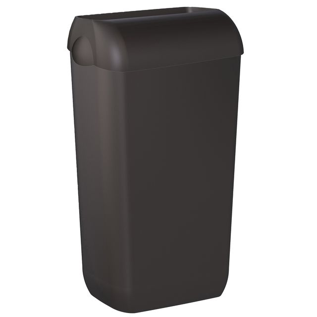 Cestino gettacarte EColored con coperchio 33,5x22,5x54,5cm vesuvian black Mar Pl