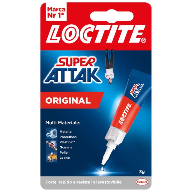 Colla Loctite Super Attak Original Plus 3 g trasparente 2971871