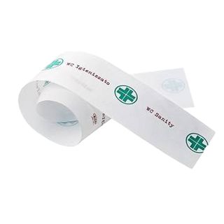 Conf 1000 Strisce garanzia per WC carta bianco/verde Leone