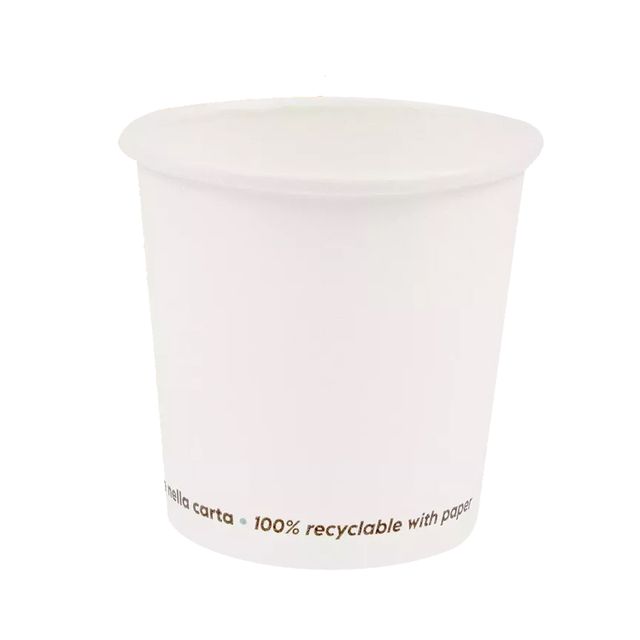 Conf 50 Bicchieri caffE' in carta 75ml bianco Signor Bio