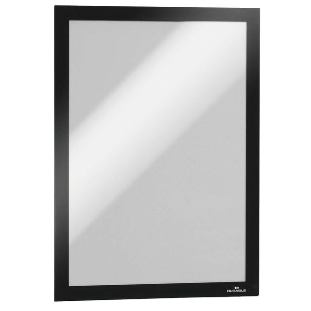 Conf.10 Cornici adesive DuraframeÂ® A4 21x29,7cm nero Durable
