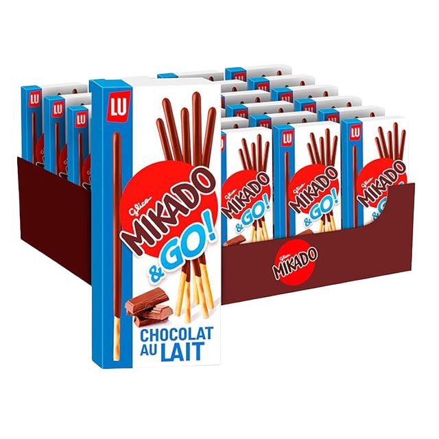 Confezione 24 MIKADO al latte monoporzione da 39gr Saiwa - prodotto stagionale