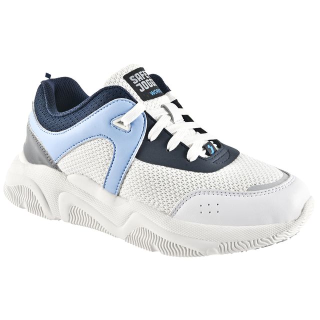 Calzatura bassa Sloan O1 LOW - numero 40 - bianco/azzurro - Safety Jogger