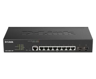 D-LINK DGS-2000-10P SWITCH 8 PORTE POE GESTITO L2 L3 GIGABIT ETHERNET 10/100/10…