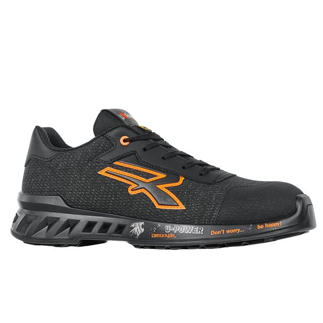 Calzatura di sicurezza Bruce - S1PS FO SR ESD - numero 39 - nero/arancione - U-…