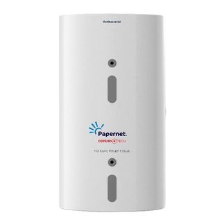 Dispenser carta igienica FullOne antibatterico 33,5x18,5x15,2 cm bianco Papernet