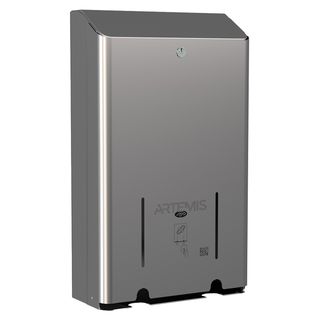 Dispenser per assorbenti Artemis 2 colonne acciaio inox lucido Mar Plast