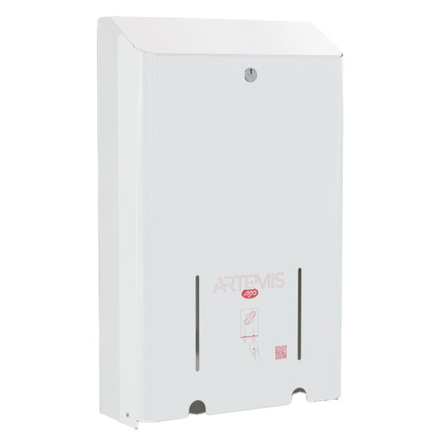 Dispenser per assorbenti Artemis 2 colonne metallo verniciato bianco Mar Plast