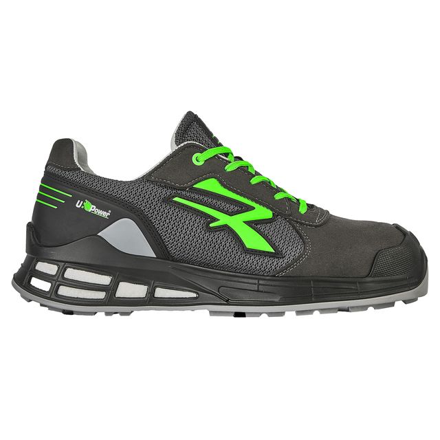 Calzatura di sicurezza Egon S1P - numero 37 - nylon/pelle scamosciata - nero/ve…