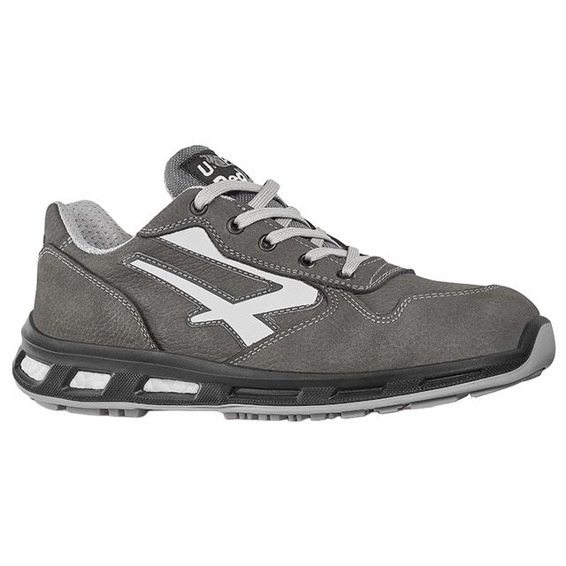 Calzatura di sicurezza Kick S3 - pelle nabuk naturale - taglia 46 - grigio - U-…