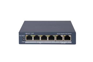 HIKVISION SWITCH L2, SMART MANAGED, 4 GIGABIT RJ45 POE PORTS, 2 GIGABIT RJ45 PO…