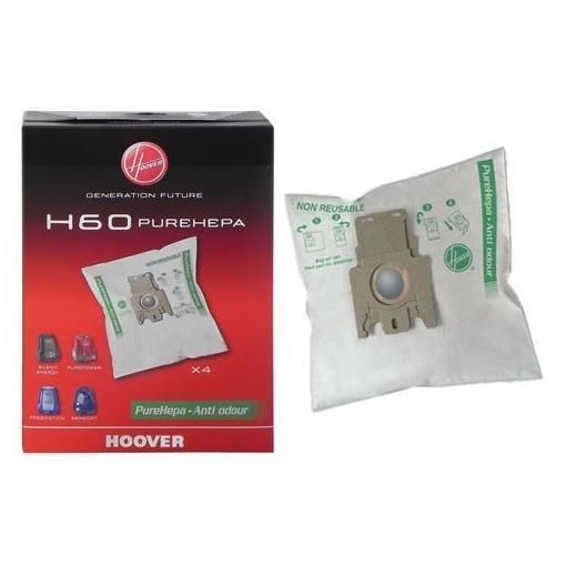 HOOVER H60 SACCHETTI PER ASPIRAPOLVERE IN MICROFIBRA SISTEMA ANTI ODORE AI CARB…