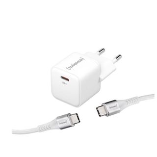INTENSO GaN ADAPTER SET CARICABATTERIE DA RETE 30 W PD 3.0 QC 4.0 USB-C + CAVO …