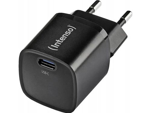 INTENSO POWER ADAPTER CARICABATTERIE DA TERE GaN FAST CHARGE USB-C 30 W NERO
