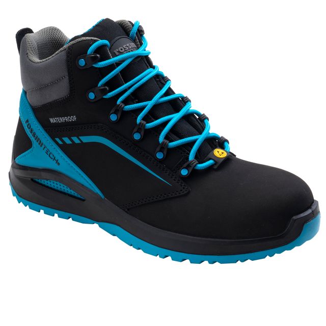Calzatura di sicurezza Streif High - S3 - numero 39 - nero/azzurro ottanio - Ro…