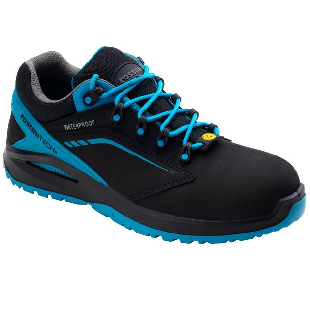 Calzatura di sicurezza Streif Low - S3 - numero 39 - nero/azzurro ottanio - Ros…