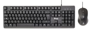 ITEK DEC C01 TASTIERA FULL SIZE QWERTY 105 TASTI + MOUSE USB NERO