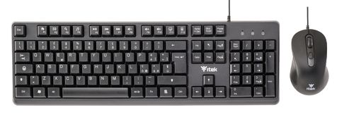 ITEK DEC C01 TASTIERA FULL SIZE QWERTY 105 TASTI + MOUSE USB NERO